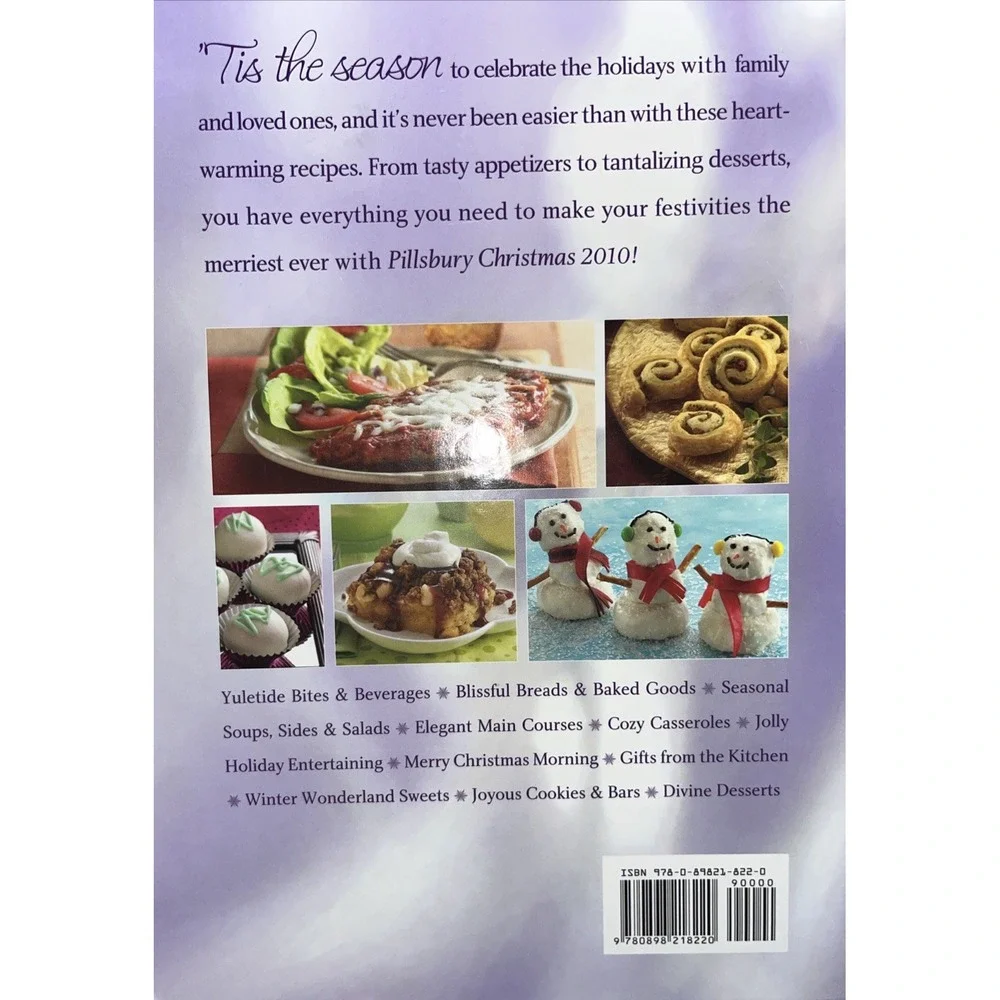 Pillsbury Christmas Hardcover Cookbook‎ Bundle Of 2 2009-2010